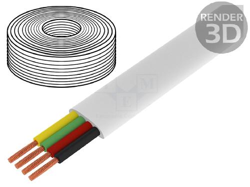 Accessoire Coffret De Communication - Connecteur Rj45 - Panneau De Brassage Cordon telephonique 100m - Blanc