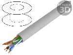 Accessoire Coffret De Communication - Connecteur Rj45 - Panneau De Brassage Cordon U-UTP Cat6 100m - Gris
