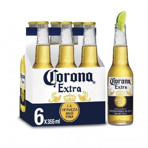 Corona Extra - Biere Blonde - Pack de 6 x 35.5 cl