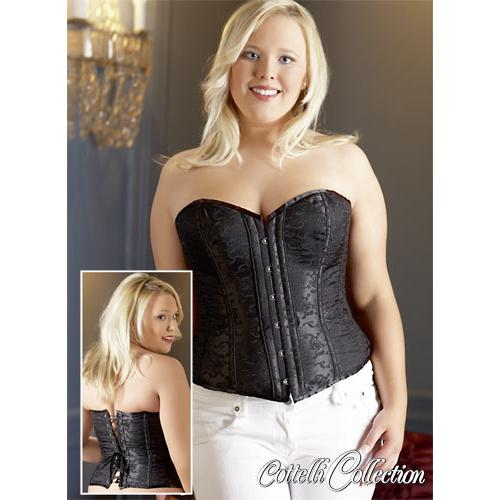 Guepieres et corsets Corsage noir et bretelles amovibles - Taille XL