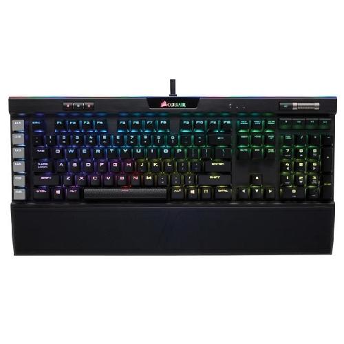 Clavier D'ordinateur CORSAIR - Clavier Gaming K95 RGB - Mécanique - Rétroéclairage RGB - Platinum Cherry MX Brown - AZERTY - (CH-9127012-FR)
