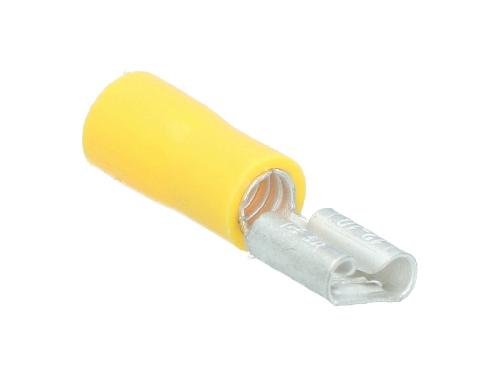 Cosses - Fils Cosses Clip Femelle 543 Jaune 6.3X0.8Mm -10 Pcs-