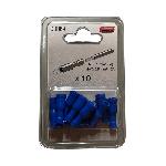 Cosses - Fils Cosses Cylindriques Femelles Bleues -x10- x5