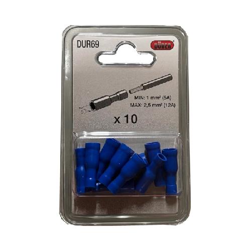 Cosses - Fils Cosses Cylindriques Femelles Bleues -x10- x5