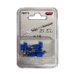 Cosses - Fils Cosses Cylindriques Males Bleues -x10- x5