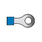 Cosses - Fils Cosses de cables 654 bleu 10pcs