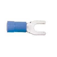 Cosses - Fils 100 Connecteurs fourche bleus 1.5 a 2.5 mm2 4.0mm