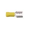 Cosses - Fils 100 Cosses avec connecteur plat 6.3mm D4.0 - 6.0mm2 - jaune