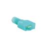 Cosses - Fils 100 Cosses connecteur plat isole 6.3mm D1.5 - 2.5mm2 - bleu