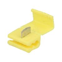 Cosses - Fils Connecteur Attache rapide IDC 4-6mm2 Couleur jaune 90degres x10