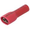 Cosses - Fils Connecteur plat 4.8mm 0.5mm femelle 0.5-1.5mm2 serrage rouge x5