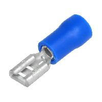 Cosses - Fils Connecteur plat 4.8mm-0.5mm femelle 1.5-2.5mm2 bleu