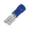 Cosses - Fils Connecteur plat 4.8mm 0.5mm femelle 1.5-2.5mm2 bleu x20