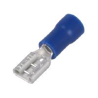 Cosses - Fils Connecteur plat 4.8mm 0.5mm femelle 1.5-2.5mm2 bleu x20