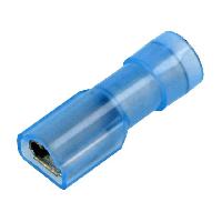 Cosses - Fils Connecteur plat 4.8mm 0.5mm femelle 1.5-2.5mm2 x5 bleu