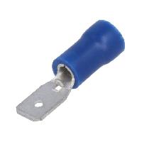Cosses - Fils Connecteur plat 4.8mm 0.5mm male 1.5-2.5mm2 bleu x20