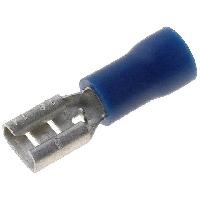 Cosses - Fils Connecteur plat 4.8mm 0.8mm femelle 1.5-2.5mm2 serrage bleu x20