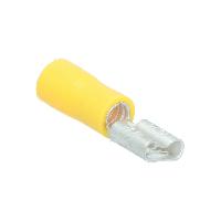Cosses - Fils Cosses Clip Femelle 543 Jaune 6.3X0.8Mm -10 Pcs-