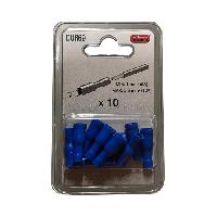 Cosses - Fils Cosses Cylindriques Femelles Bleues -x10- x5 Cosses - Fils Cosses Cylindriques Femelles Bleues -x10- x5