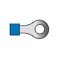 Cosses - Fils Cosses de cables 654 bleu 10pcs