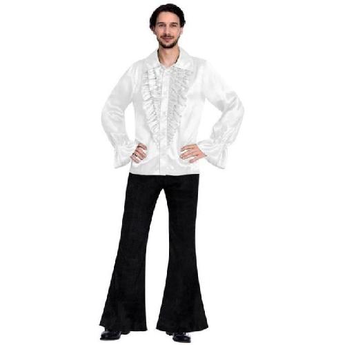 Deguisement - Panoplie De Deguisement Costume adulte chemise satinee blanche taille petite