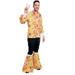 Deguisement - Panoplie De Deguisement Costume adultes 60's chemise Flower Power taille Standard
