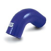 Coude Silicone 90 degres - D35mm - Bleu