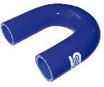 Coudes Coudes Silicones 180 degres - D30mm - Bleu