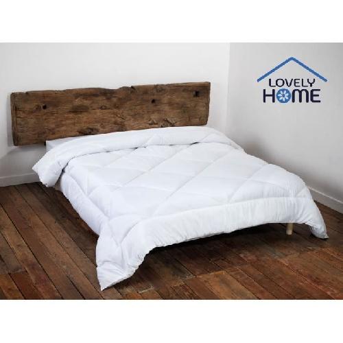 Couette Couette 140 x 200 cm - LOVELY HOME - Chaude - 450 g/m² - Anti-acariens - 1 personne - Blanc