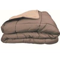 Couette CALGARY Couette chaude Microfibre 400g/m² Taupe & Lin 220x240cm