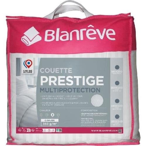 Couette Couette chaude 220x240 cm BLANREVE PRESTIGE Multiprotection - 100% Polyester - 2 Personnes - Satin rayé