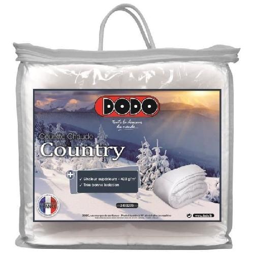 Couette Couette chaude Country - 240 x 260 cm - 400gr-m2 - Blanc - DODO
