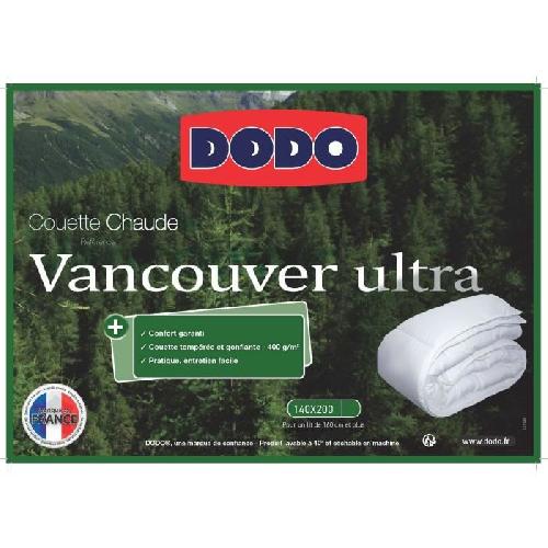 Couette Couette chaude VANCOUVER DODO - 140x200 cm - Ultra