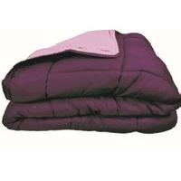 Couette Couette Microfibre 400g/m² CALGARY Prune & Parme 240x260cm