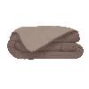 Couette HUDSON Couette légere Microfibre 200g/m² 140x200cm Taupe & Lin