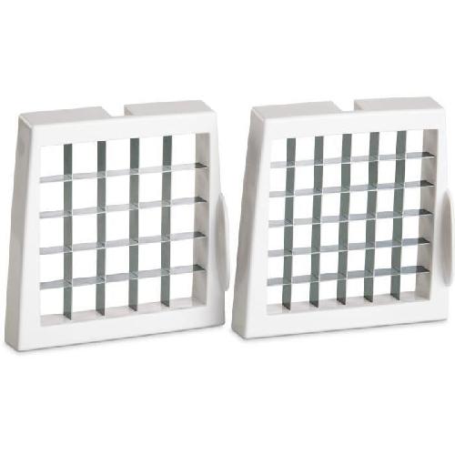 Mandoline - Eminceur - Coupe-aliment Coupe-Frites Leifheit 3206. coupe legumes antiderapant pour faire des batonnets de 10mm ou 12 mm. poignee ergonomique. blanc