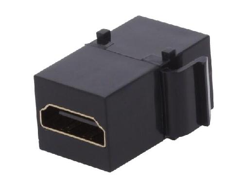 Cable - Connectique Pour Peripherique Coupleur en ligne HDMI Keystone - Noir
