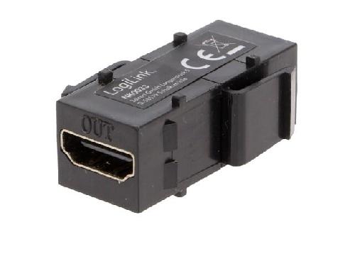 Cable - Connectique Pour Peripherique Coupleur Keystone HDMI avec repeteur - Noir