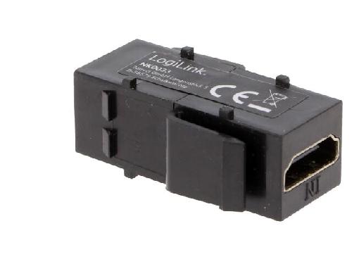 Cable - Connectique Pour Peripherique Coupleur Keystone HDMI avec repeteur - Noir