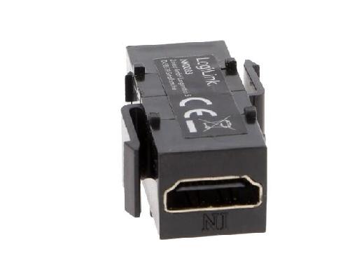 Cable - Connectique Pour Peripherique Coupleur Keystone HDMI avec repeteur - Noir