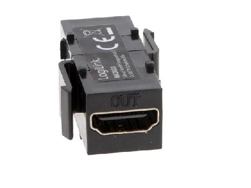 Cable - Connectique Pour Peripherique Coupleur Keystone HDMI avec repeteur - Noir