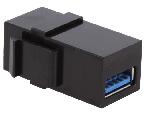 Cable - Connectique Pour Peripherique Coupleur Keystone USB A 3.0 femelle - Noir