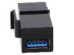Cable - Connectique Pour Peripherique Coupleur Keystone USB A 3.0 femelle - Noir