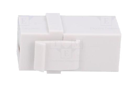 Cable - Connectique Pour Peripherique Coupleur Keystone USB A femelles 2.0 - Blanc