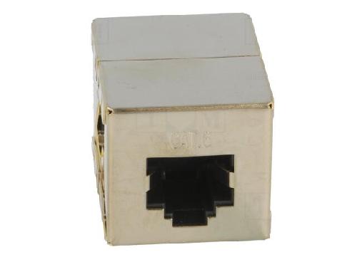 Cable - Connectique Pour Peripherique Coupleur RJ45 femelle droit Cat.6