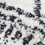 Coussin Coussin berbere Losange - 30 x 50 cm - Blanc naturel et noir