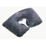 Coussin gonflable tour de cou gris