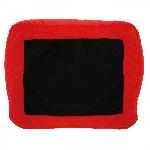 Cale Dos - Repose-tete Coussin Porte-Tablette Et Sacoche De Rangement Happyconfort 3en1 -SCT rouge