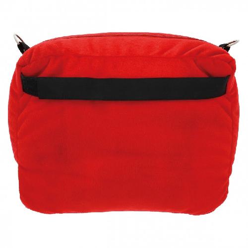 Cale Dos - Repose-tete Coussin Porte-Tablette Et Sacoche De Rangement Happyconfort 3en1 -SCT rouge