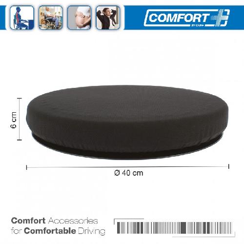 Cale Dos - Repose-tete Coussin Swiss Drive A Memoire De Forme Pivotant 360 - Swiss Drive - D40cmxH6cm